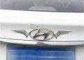 Đôi cánh thiên thần dán logo sau xe