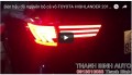 Video Đèn hậu độ nguyên bộ cả vỏ TOYOTA HIGHLANDER 2015 2018