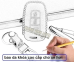 Bao da chìa khóa cao cấp cho xe Genesis mẫu Luckeasy