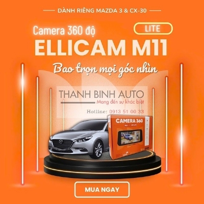 Camera 360 Elliview M11 tích hợp TPMS dành cho MAZDA CX30