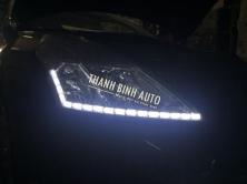 NISSAN TEANA độ đèn pha Led thủy tinh hai chế độ