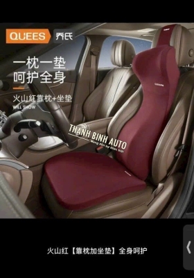 Bộ lót ghế gối liền tựa lưng cao su non cao cấp