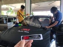 Dán kính, dán phim cách nhiệt 3M cho xe SANTAFE