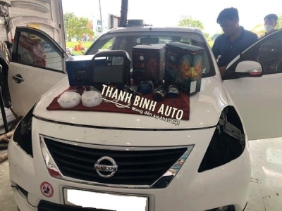 Độ đèn + Màn hình Android cho xe NISSAN SUNNY