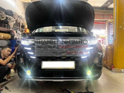 Độ đèn tăng sáng cho xe Hyundai Custin