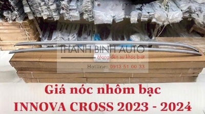 Giá nóc hợp kim nhôm cao cấp bắt zin theo lỗ chờ của nóc xe Innova Cross