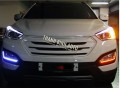 Độ đèn LED cản trước HYUNDAI SAN TAFE 2015