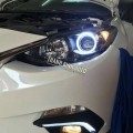 MAZDA 3 độ enro và Led gầm mẫu chữ L