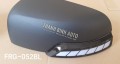 Ốp gương chiếu hậu màu đen có đèn led chạy cho Ford Ranger 2012+