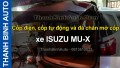 Video Cốp điện, cốp tự động xe ISUZU MU-X