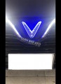 Độ logo ánh sáng xanh xe Vinfast LUX A 2.0