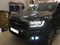 Lắp đèn 3 bi Led siêu sáng cho xe Ford Ranger 2016