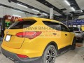 Wrap đổi màu vàng Hornet Yellow cho xe SANTAFE