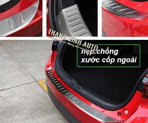 Ốp chống trầy cốp sau trong ngoài cho các loại xe 