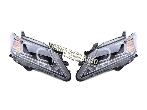 Đèn pha độ Led nguyên bộ cho xe Camry 2014+ mẫu chữ C