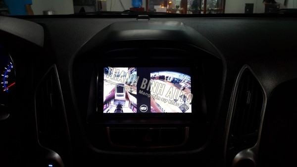 HYUNDAI TUCSON 2010 lắp DVD, camera 360 Oris
