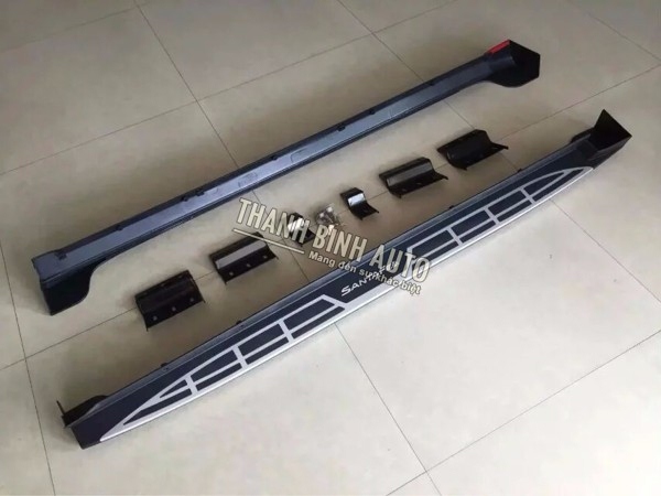 Bậc lên xuống bệ bước kiểu Mobis Hyundai Santafe 2018