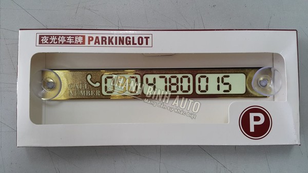 Thẻ gắn số điện thoại lên kính lái ô tô khi đỗ xe