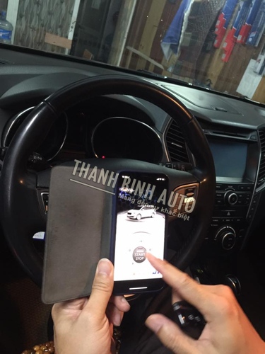 Mykey - khoá thông minh điều khiển ô tô bằng điện thoại cho Hyundai Santafe 2015