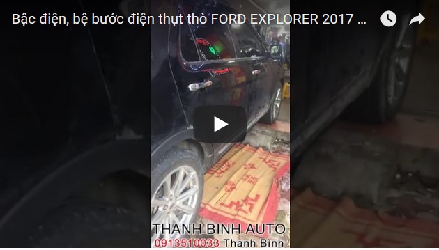 Video Bậc điện, bệ bước điện thụt thò FORD EXPLORER 2017 2018