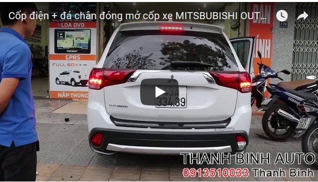 Video Cốp điện + đá chân đóng mở cốp xe MITSBUBISHI OUTLANDER 2018