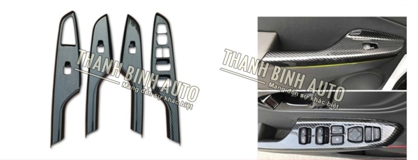 Bộ ốp nội thất HYUNDAI KONA mẫu cacbon