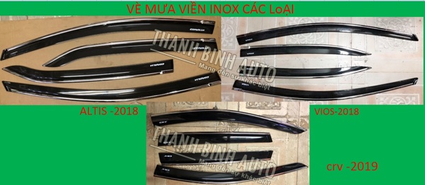 Vè che mưa chỉ mạ cho các loại xe hơi