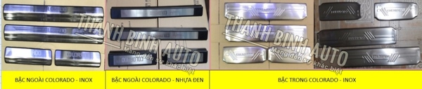 Ốp bậc cửa CHEVROLET COLORADO các mẫu
