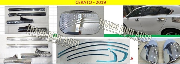 Đồ chơi, đồ trang trí, phụ kiện độ xe KIA CERATO 2019