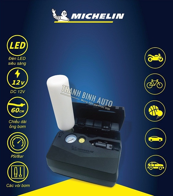 Máy bơm điện và vá lốp tự động MICHELIN 5818