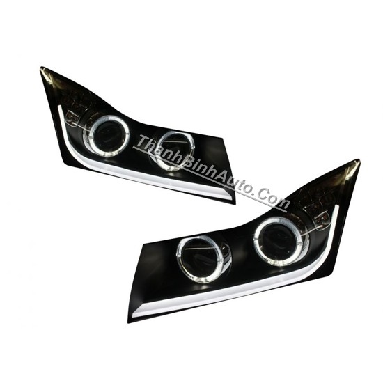 Đèn pha độ LED nguyên bộ cho xe Lacetti mẫu 2 bi