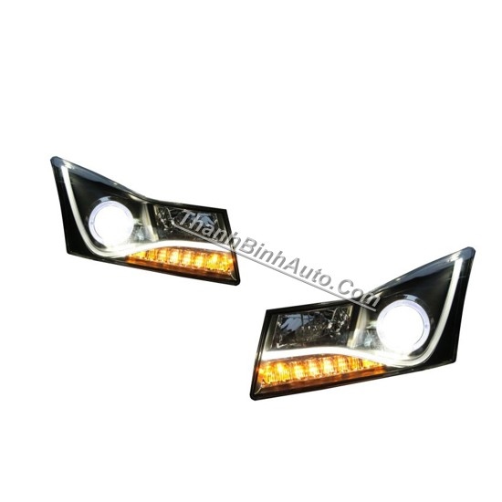 Đèn pha độ LED nguyên bộ cho xe Lacetti - Cruze mẫu R8
