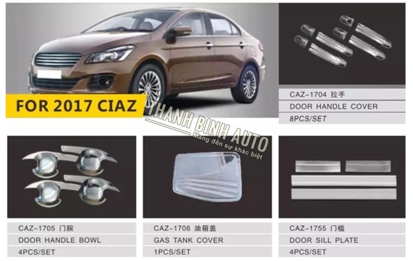 Đồ trang trí, phụ kiện độ xe SUZUKI CIAZ 2017 2018