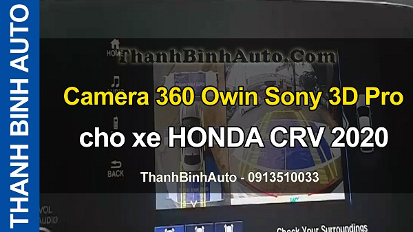 Video Camera 360 Owin Sony 3D Pro cho xe HONDA CRV 2020