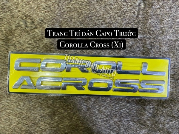 Chữ dán capo trước xi COROLLA CROSS