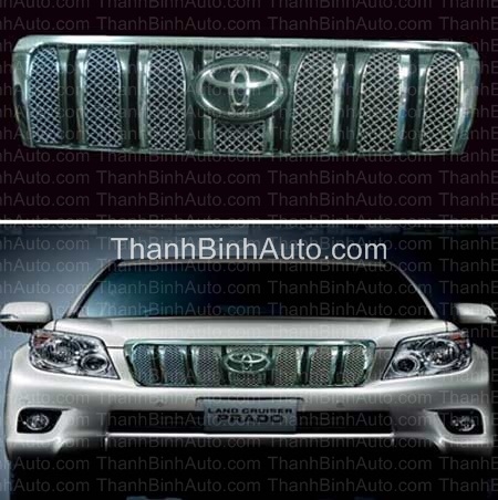 Mặt ca lăng độ chất liệu thép chống gỉ Prado 2010 - 2012