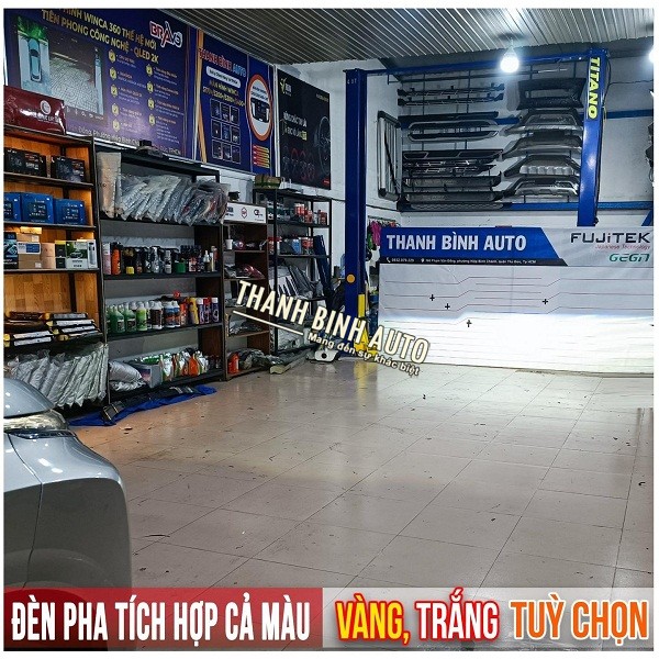 Fujitek V40, đèn bi pha 3 màu cho xe XPANDER