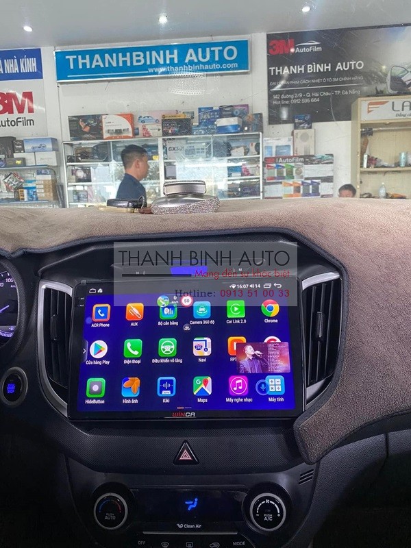 Màn hình Android Winca S200+ Pro Qled 2k cho xe Hyundai Creta
