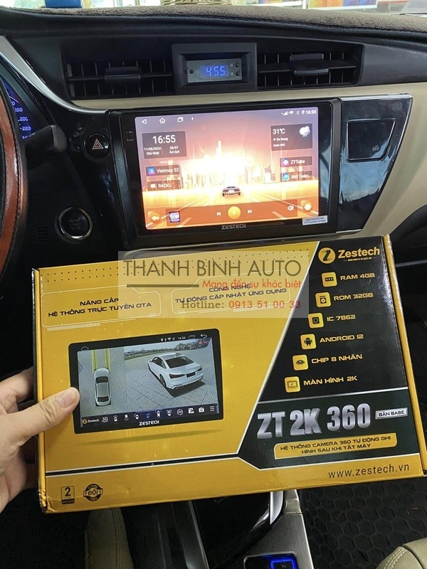 Màn hình Zestech ZT 2K 360 base cho xe ALTIS