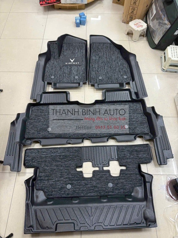 Thảm sàn đúc tràn viền cho xe Vinfast Limo Green