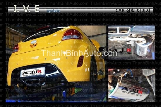 Hệ thống ống xả 2 chế độ mẫu IVE 7ISM Hyundai Veloster