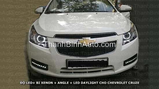 Độ đèn LED Daylight + Bi Xenon + Angle Chevrolet Cruze (2010-2011)