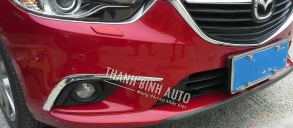 Viền đèn gầm trước xi mạ cho xe Mazda 6 - 2014