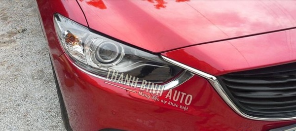 Viền đèn pha xi mạ cho xe Mazda 6 - 2014