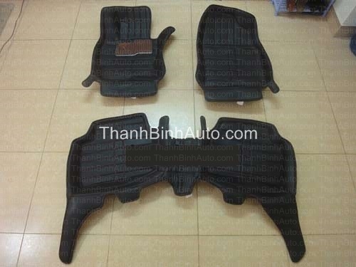 Thảm lót sàn da 4D Mazda CX-5 màu đen