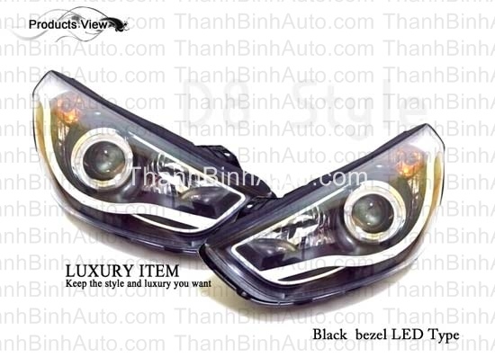 Bộ đèn pha LED nguyên bộ cả vỏ kiểu D8 Tucson IX 2010