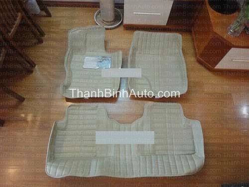Thảm lót sàn da 4D Honda Civic màu vàng kem