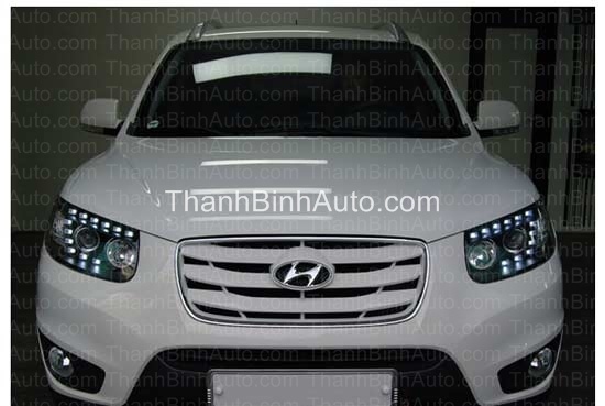 Bộ đèn pha nguyên bộ cả vỏ mẫu Audiq7 Santafe 06-09
