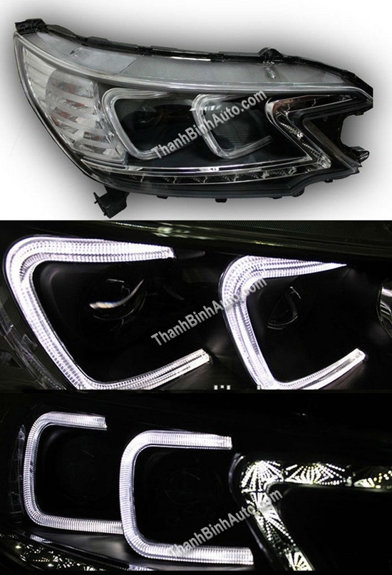 Đèn pha LED nguyên bộ 2 bi Xenon CRV 2012 mẫu CC
