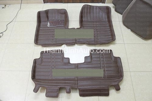 Thảm lót sàn da 4D cao cấp Honda CRV 2010 màu nâu